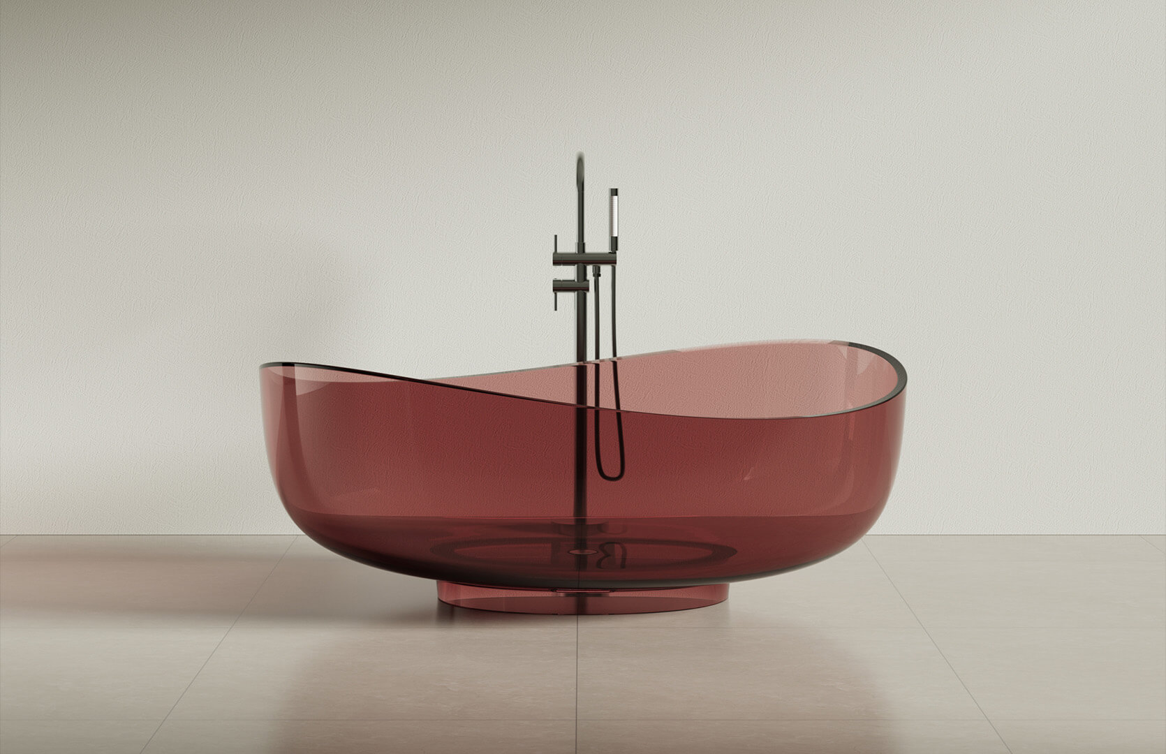 Translucent Resin Luxury Freestanding Tub CPG-8833
