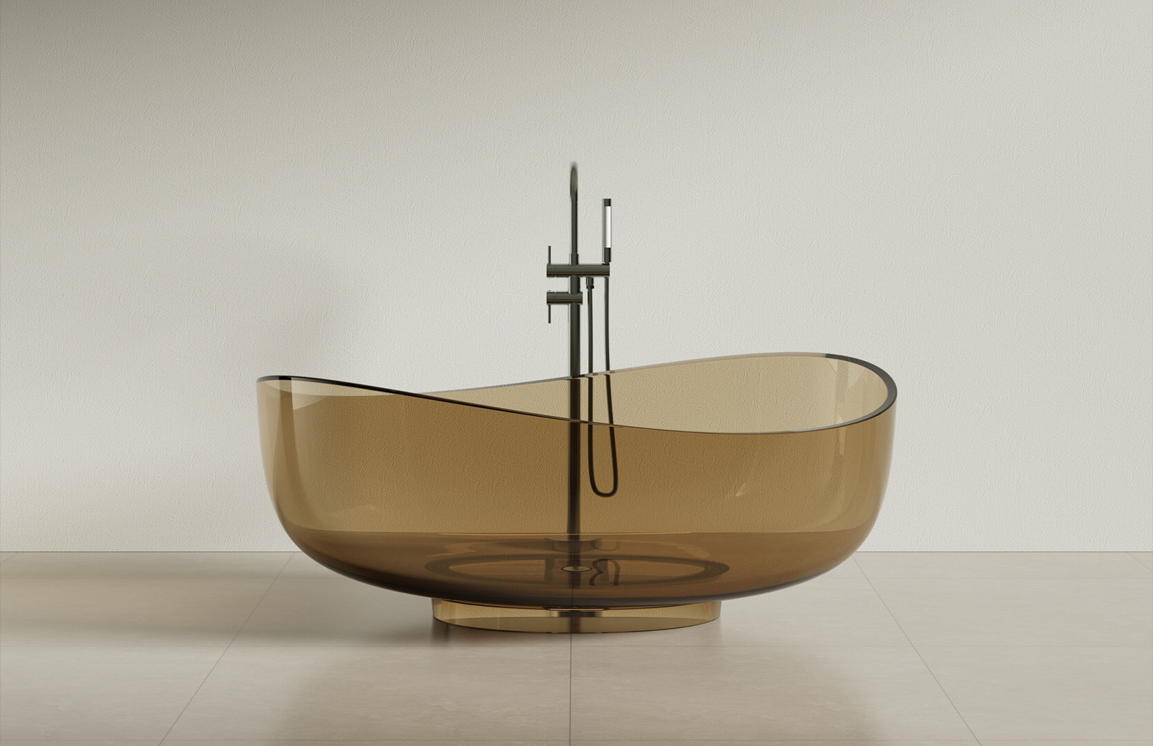 Translucent Resin Luxury Freestanding Tub CPG-8833 Yellow