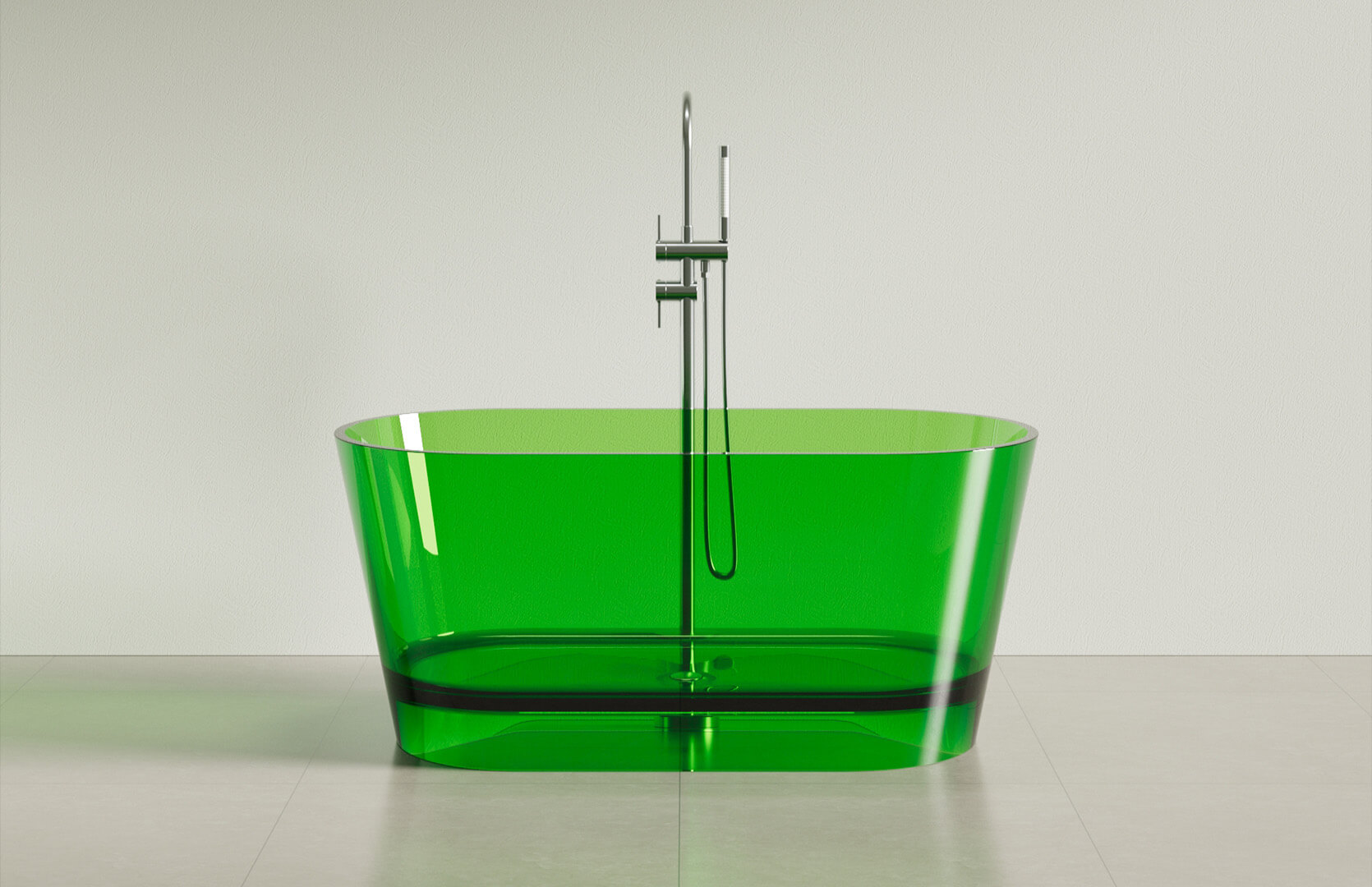 Translucent Resin Small Freestanding Soaking Tub_ CPG-8816A